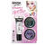 Moon Creations Glitzer-Schminkstreu Set grob, mit Fixiergel 10ml, je 5g lila und schwarz - Set Lila & Schwarz