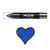 Moon Creations Neon UV-Schminkstift, 3.5g, blau - Blau