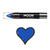 SALE Moon Creations Neon UV-Schminkstift, 3.5g, blau - Blau