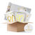 Partybox 80th gold, 10 Personen