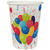 SALE Becher, recycelbar aus Pappe, bunte Party, 200 ml, 10 Stck
