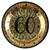 NEU Papp-Teller Happy Birthday 60 gold-schwarz, 10 Stck, ca. 23cm
