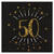 NEU Servietten Happy Birthday 50, schwarz-gold, 10 Stck, ca. 33 x 33cm - Servietten