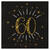 NEU Servietten Happy Birthday 60, schwarz-gold, 10 Stck, ca. 33 x 33cm - Servietten