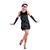 Damen-Kostm Charleston Kleid Dazzle Me, schwarz, Gr. S
