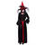 NEU Damen-Kostm Halloween-Kleid Feronia, mit Halsband, schwarz-rot, Gre: XS