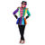 SALE Damen-Kostüm Patchwork Jacke, gefüttert, Gr. XL