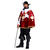 Herren-Kostüm Musketier Aramis Deluxe, rot, zweiteilig, Gr. L - Größe L