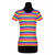 NEU Damen-Kostüm Ringelshirt kurzarm, regenbogenfarben, bunt, Größe: 4XL - Größe 4XL