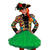 Damen-Kostüm Karnevalsjacke buntes Webmuster, Gr. XS