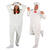 NEU Unisex-Kostm Plsch-Overall Eisbr, wei, Gr. XS-S