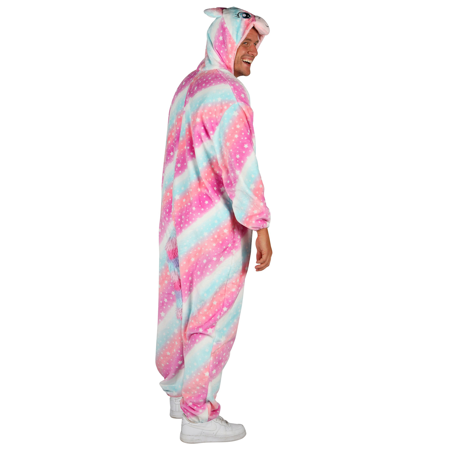 NEU Unisex-Kostm Plsch-Overall Einhorn, bunt, Gr. XS-S Bild 2