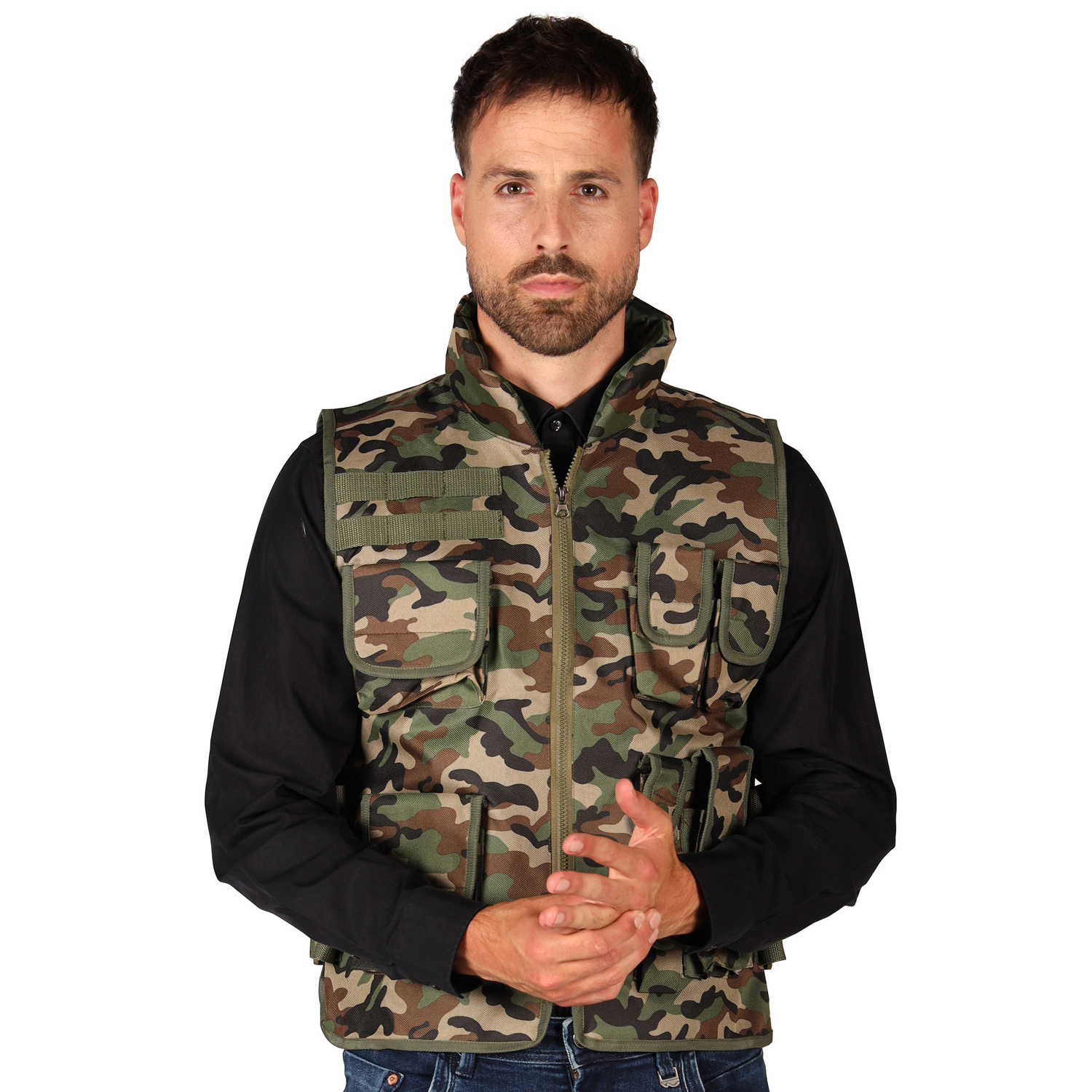 NEU Soldaten-Weste Army fr Erwachsene im Camouflage-Style, Einheitsgre Bild 2