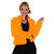 Damen-Kost�m Pl�sch-Jacke, orange, Gr. XS-S Bild 2