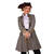 Damen-Kost�m Piraten-Jacke Bonny, grau, Gr. XS Bild 2