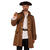 Herren-Kost�m Piraten-Jacke Long John, braun, Gr. S Bild 2