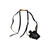 Schulterhalfter mit Riemen, 1 Tasche, schwarz