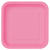 SALE Teller aus Pappe, Premiumqualitt, quadratisch, Gre ca. 23x23 cm, Vorteilspack mit 14 Stck, Farbe: pink - Pink