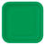 SALE Teller aus Pappe, Premiumqualitt, quadratisch, Gre ca. 23x23 cm, Vorteilspack mit 14 Stck, Farbe: grn - Grn