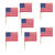 Picker für Kuchen, Fingerfood & Co., Flagge Vereinigte Staaten / USA / Amerika, 30 Stück