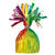 NEU Gewicht für Heliumballon / Folienballon mit Folienfransen, Gewicht: ca. 175 g, Farbe: Regenbogen - Regenbogen