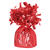 Gewicht für Heliumballon / Folienballon mit Folienfransen, Gewicht: ca. 175 g, Farbe: Rot - Rot