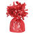 SALE Gewicht fr Heliumballon / Folienballon mit Folienfransen, Gewicht: ca. 175 g, Farbe: Rot - Rot