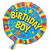 SALE Folienballon Birthday Boy, fr Kindergeburtstag Junge, beidseitig bedruckt, Gre: ca. 45 cm