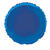 Folienballon Rund Unifarben, Premiumqualität, beidseitig bedruckt, Größe: ca. 45 cm, Farbe: Königsblau - Königsblau