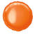 Folienballon Rund Unifarben, Premiumqualität, beidseitig bedruckt, Größe: ca. 45 cm, Farbe: Orange - Orange