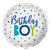 Folienballon Birthday Boy, fr Kindergeburtstag Junge, beidseitig bedruckt, Gre: ca. 45 cm