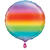 SALE Folienballon Rund Regenbogen, 45cm