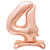 SALE Stehender Folienballon Groe Zahl 4, rose-gold, 76cm - 4