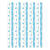 Strohhalme mit Punkten aus Papier, 10 Stück, Farbe: Hellblau