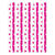 NEU Strohhalme mit Punkten aus Papier, 10 Stück, Farbe: Pink - Trinkhalme 10 Stück