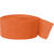 SALE Kreppband / Krepppapier, Lnge: ca. 24 m, Farbe: Orange dunkel - Orange dunkel