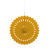 SALE Fcher / Rosette aus Papier, Raumdeko zum Aufhngen, Gre: ca. 40 cm, Farbe: Gold