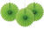 NEU Fcher / Rosetten aus Papier, Raumdeko zum Aufhngen fr Geburtstag, Hochzeit, Party & Co., Gre: ca. 15 cm, 3 Stck, Grn - Rosette aus Papier 3er Pack