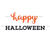 NEU Girlande Happy Halloween, zweiteilig, schwarz-orange, 213 cm