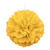 Pompom / Blume aus Papier, Raumdeko zum Aufhängen für Geburtstag, Hochzeit & Co., Größe: ca. 40 cm, Farbe: Sonnenblumengelb