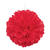 SALE Pompom / Blume aus Papier, Raumdeko zum Aufhngen, Gre: ca. 40 cm, Farbe: Rot