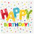 NEU Servietten Happy Birthday, Kindergeburtstag, Design Folienballon bunt, Größe: ca. 33 x 33 cm, 16 Stück - Serviette 33 cm Happy Birthday Ballons