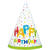 NEU Partyhüte Happy Birthday aus Pappe, Kindergeburtstag, Design Folienballon bunt, 8 Stück - Partyhüte Happy Happy Birthday Ballons