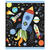 Geschenktüten für Mitgebsel / Gastgeschenke beim Kindergeburtstag Junge, Weltall / Rakete, schwarz / blau, 8 Stück - Geschenktüten