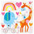 SALE Servietten mit Zoo-Tieren fr Baby Shower Party, Gre: ca. 33 x 33 cm, 16 Stck