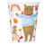 SALE Becher aus Pappe mit Zoo-Tieren für Baby Shower Party Größe: ca. 250 ml, 8 Stück