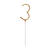 NEU Wunderkerze Zahl 3, ca. 18cm, Gold - Zahl 3