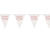 Wimpelkette Happy Birthday, rosegold-glitzer, Lnge: ca. 2,7 m - Wimpelkette