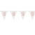 SALE Wimpelkette 50. Geburtstag, rosegold-glitzer, Lnge: ca. 2,7 m