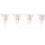 SALE Wimpelkette 70. Geburtstag, rosegold-glitzer, Lnge: ca. 2,7 m